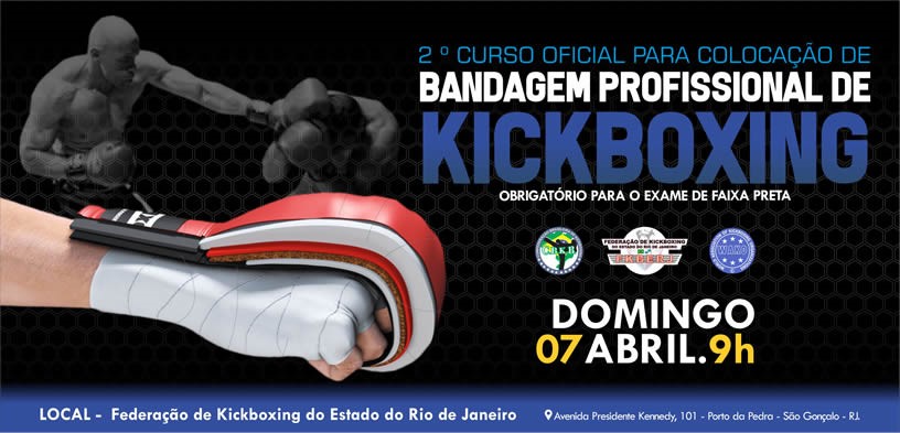 2º Curso Oficial para colocaçao de Bandagem Profissional de Kickboxing 2019