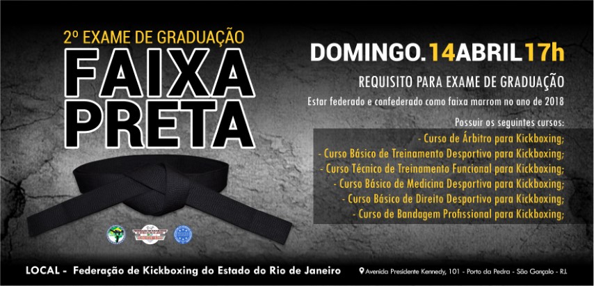 2º Exame de Faixa Preta de Kickboxing 2019!