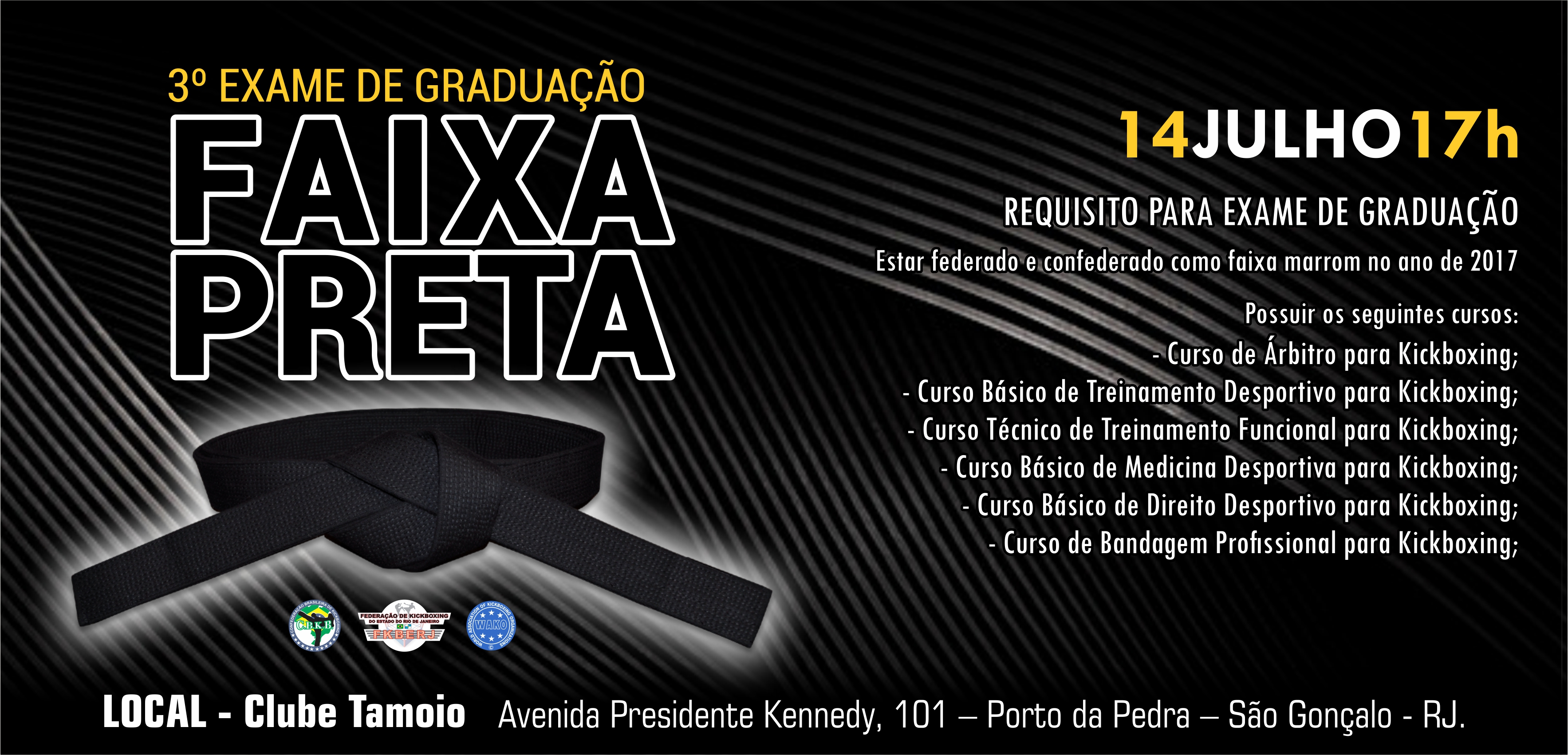 3º Exame de Faixa Preta de Kickboxing 2019!