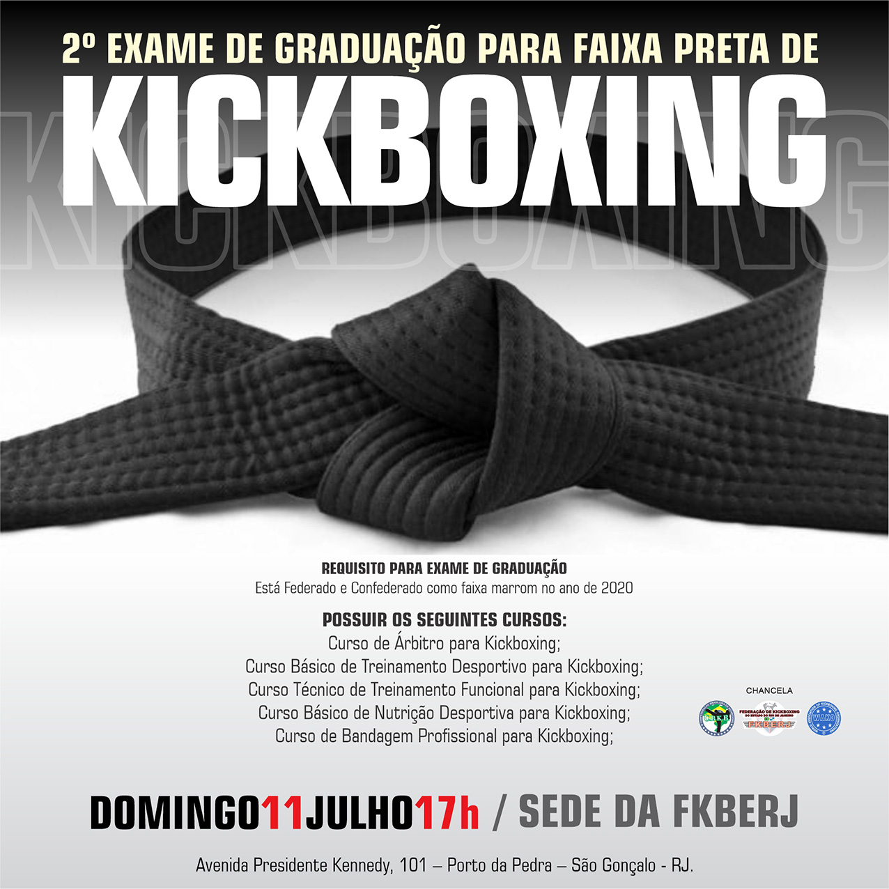 2º Exame de Graduação para Faixa Preta de Kickboxing 2021