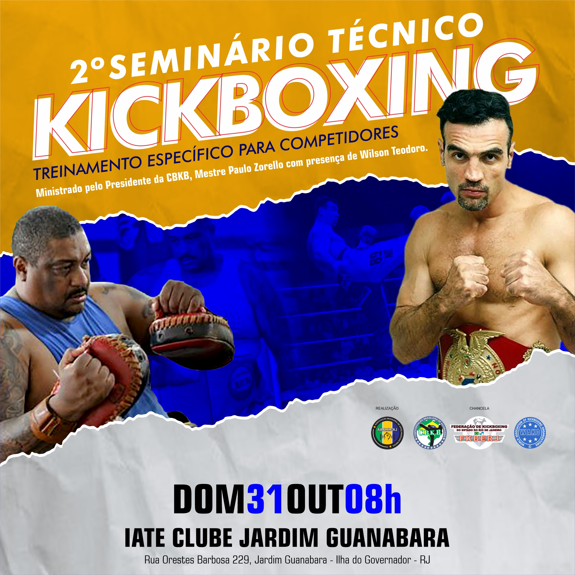 2º Seminário Técnico de Kickboxing - Treinamento Específico para Competidores 2021!