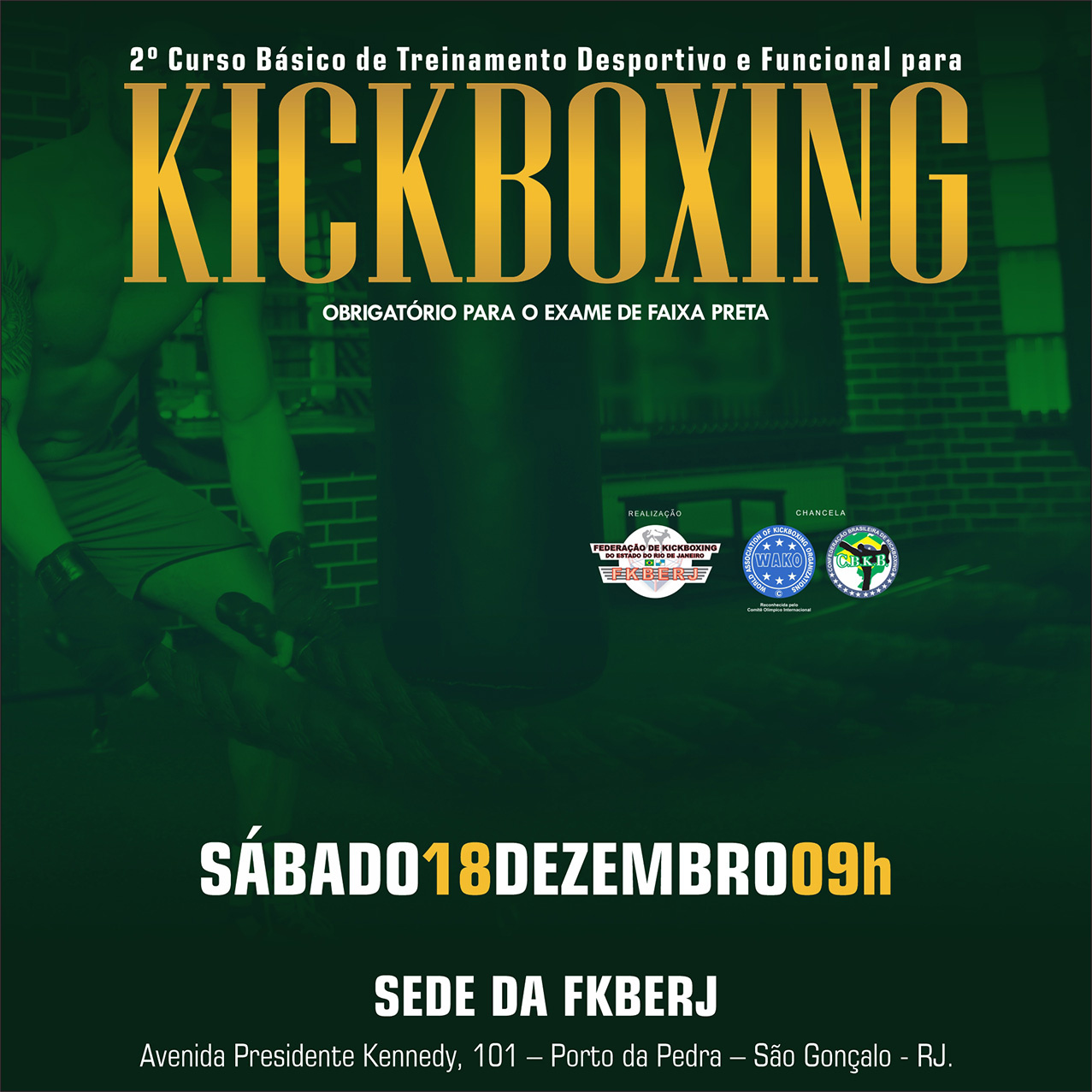 2º Curso básico de treinamento desportivo e técnico funcional para Kickboxing 2021