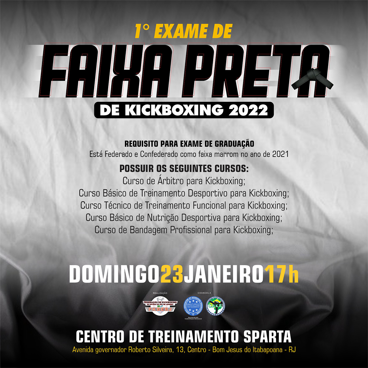 1º Exame de Faixa Preta de Kickboxing 2022