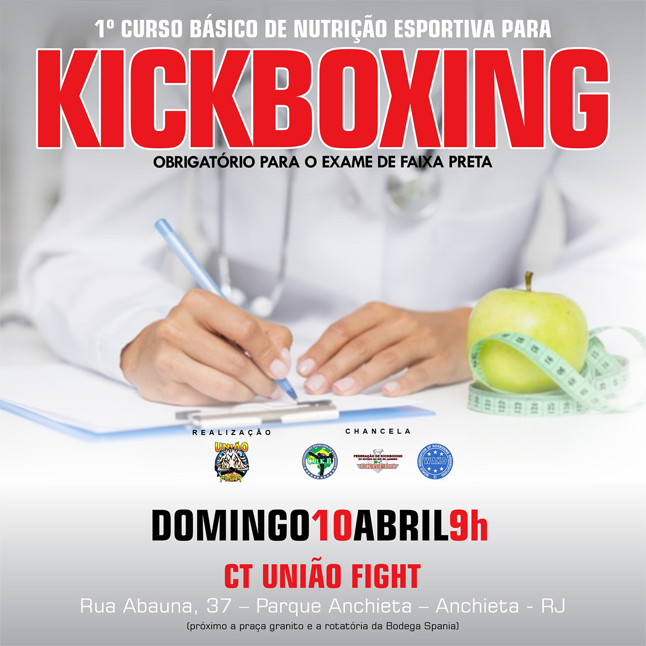 1º Curso Básico de Nutrição Esportiva para Kickboxing 2022