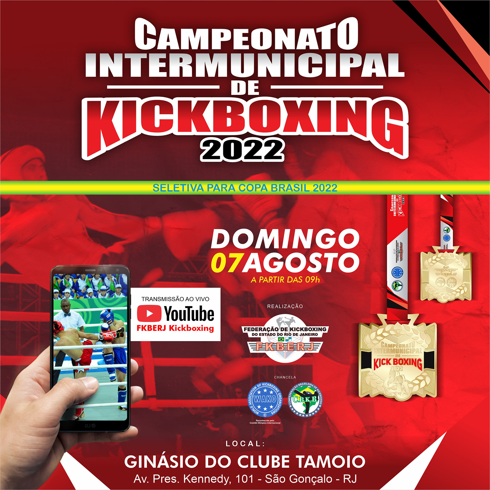 Campeonato Intermunicipal de Kickboxing – seletiva para Copa Brasil 2022