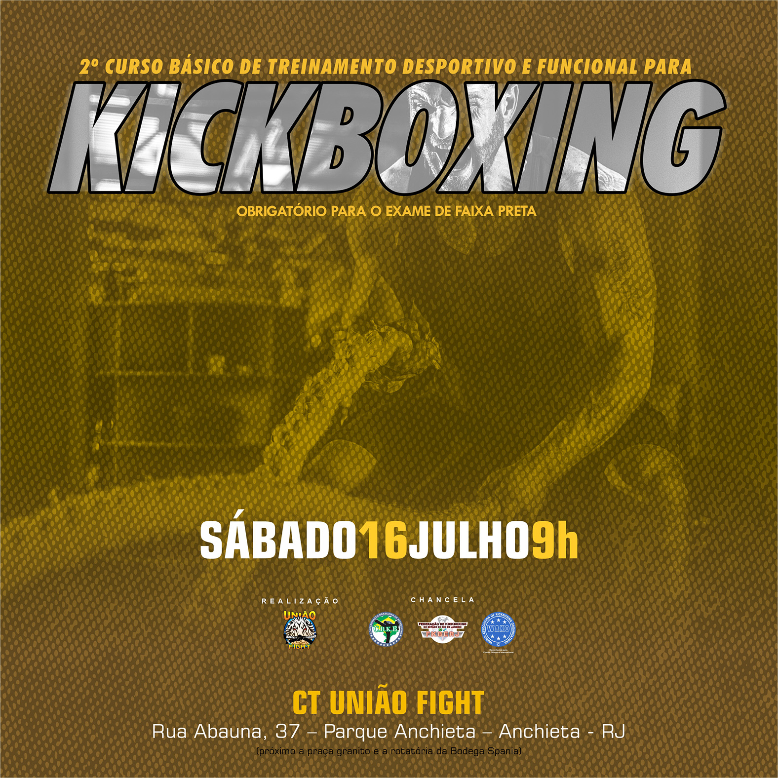 2º Curso básico de treinamento desportivo e técnico funcional para Kickboxing 2022