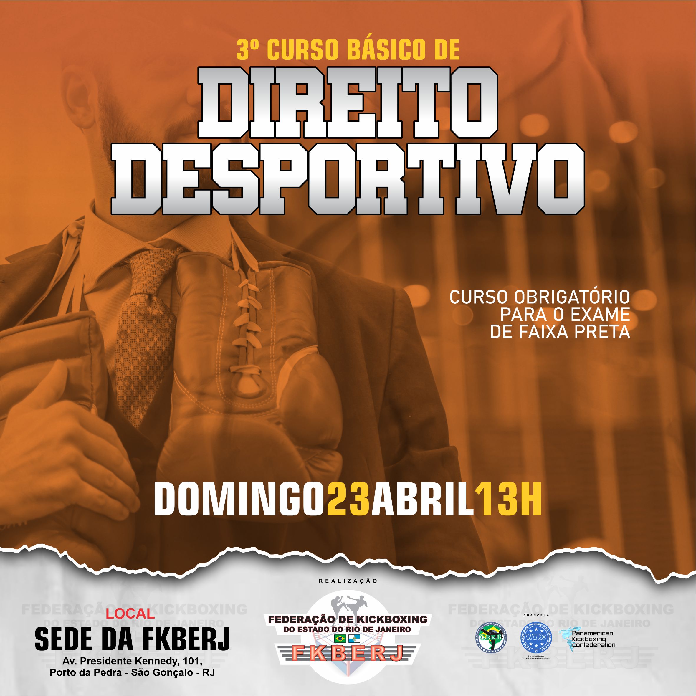 3º Curso Básico de Nutrição Esportiva para Kickboxing 2023
