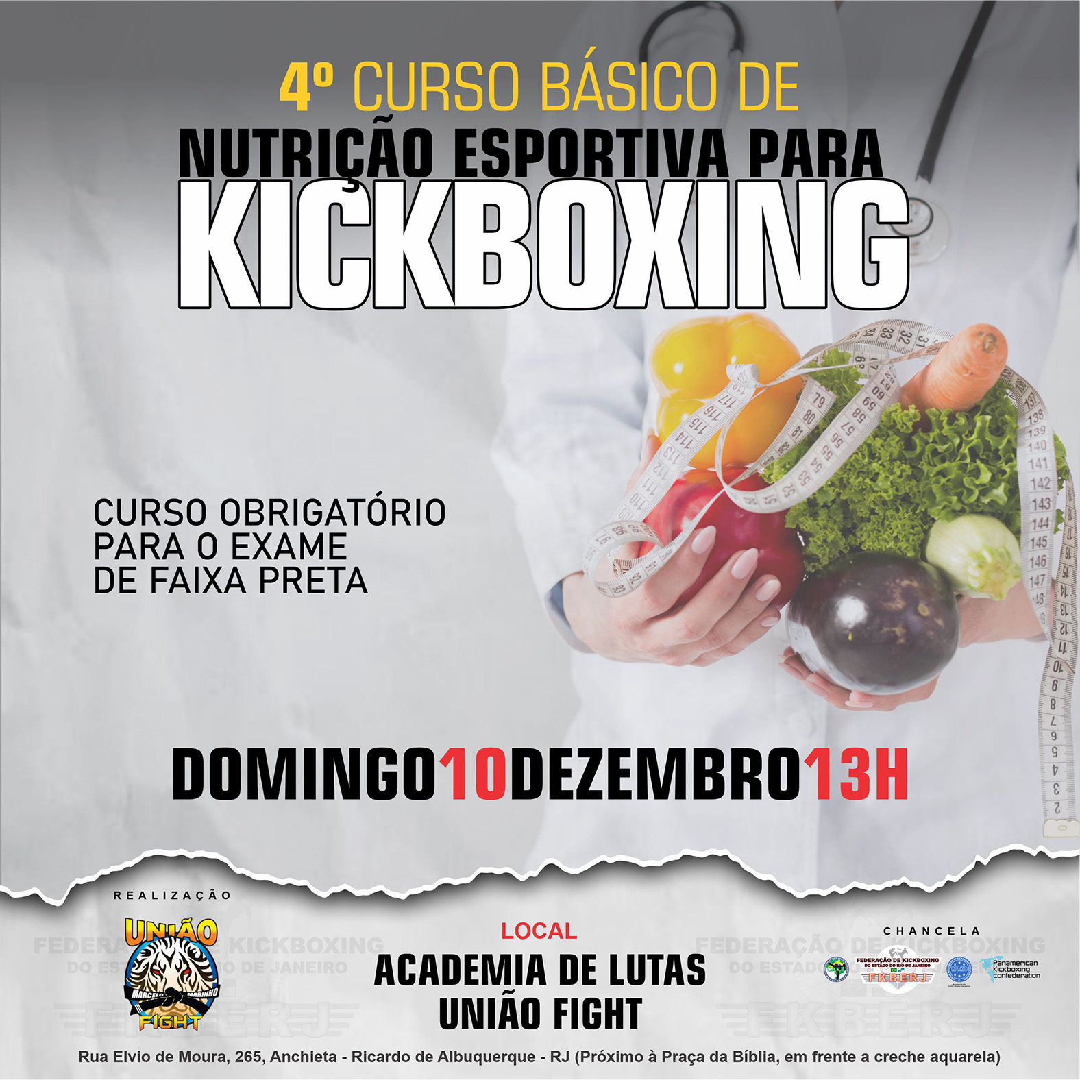 4º Curso Básico de Nutrição Desportiva para Kickboxing 2023