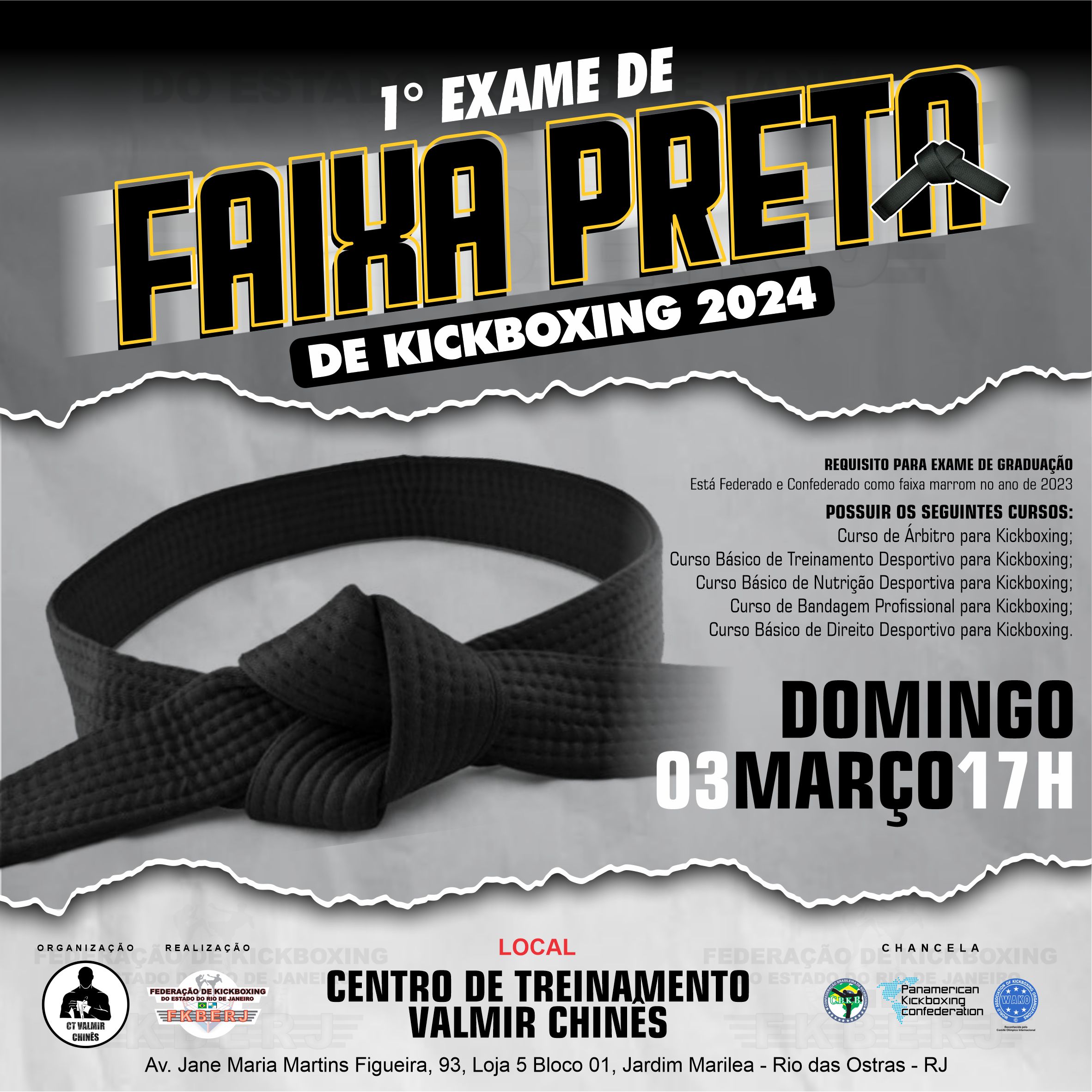 1º Exame de Faixa Preta de Kickboxing 2024